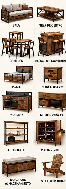 Mobiliario TECA HOMES HIDALGO